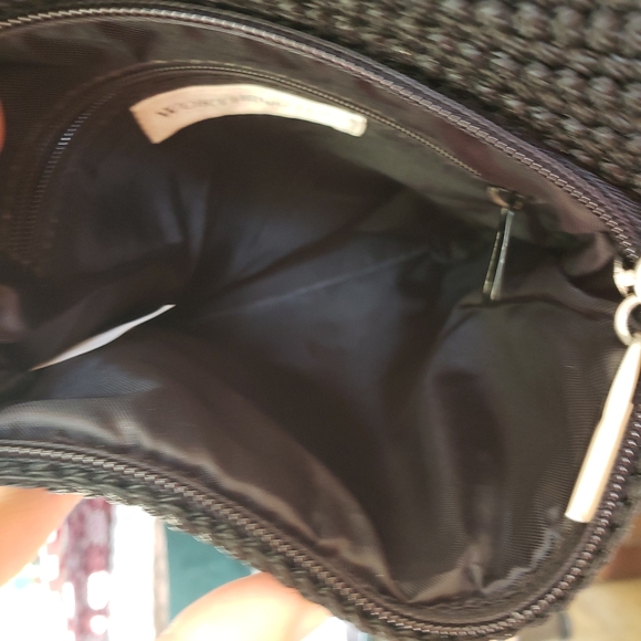 Worthington Small Woven Black Crossbody Bag - Picture 7 of 10